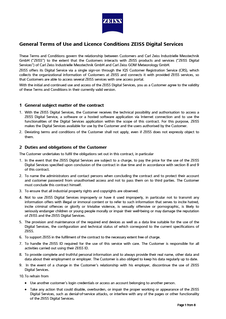 Náhled obrázku General Terms of Use and Licence Conditions ZEISS Digital Services