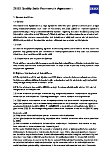 Náhled obrázku ZEISS Quality Suite Framework Agreement