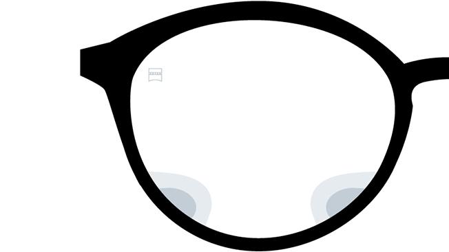 Vizualizace brýlových čoček ZEISS Digital SmartLife Individual 3. Obrázek zobrazující pohled přes brýlové čočky. 