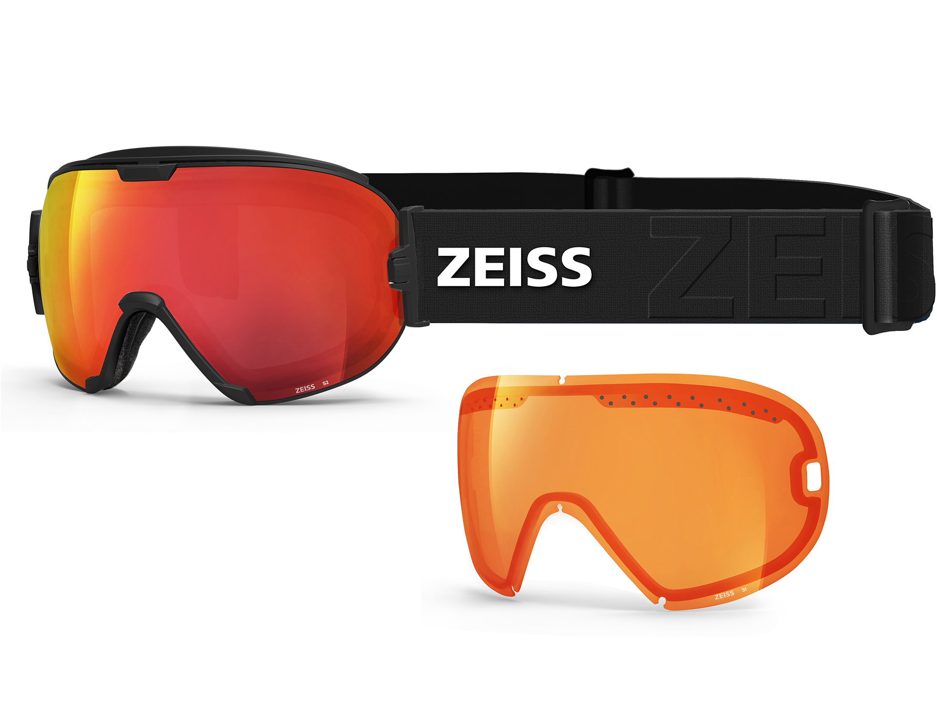 Řada ZEISS SONAR: Vyměnitelné černé ML červené